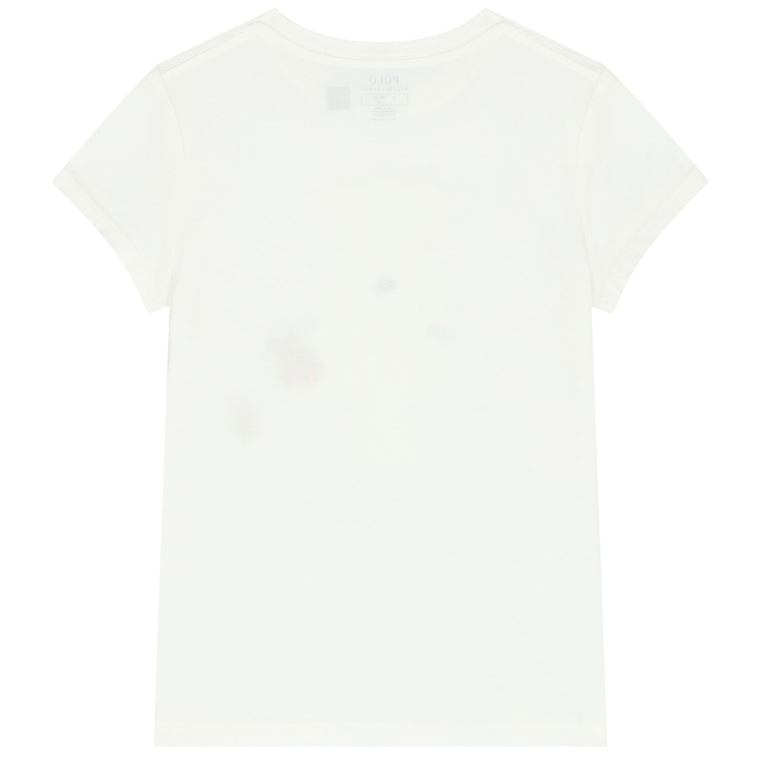 Girls White Polo Bear T-Shirt, 1, hi-res