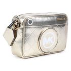 حقيبة بنات كتف بالشعار باللون الذهبي, 1, hi-res