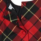 Baby Girls Red & Black Tartan Taffeta Dress Set, 1, hi-res