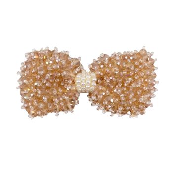 Girls Blush Embellished Bow Hair Clip