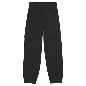 Boys Grey Cargo Trousers