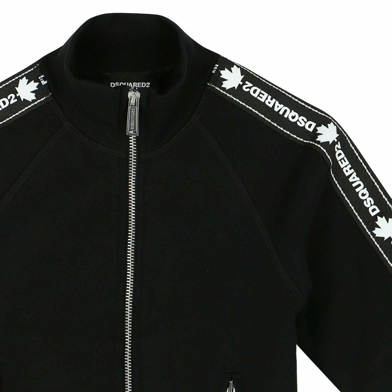 Boys Black Zip Up Top, 1, hi-res image number null