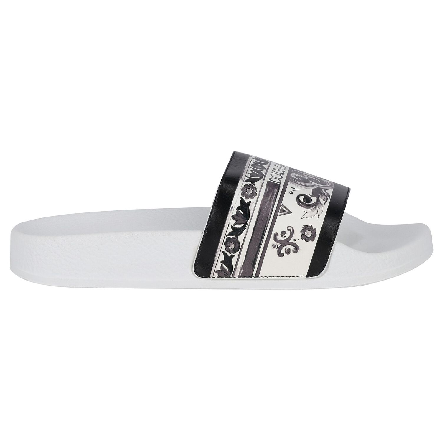 Boys White & Black Majolica Sliders, 1, hi-res