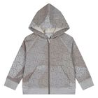 Younger Boys Grey & Beige Logo Tracksuit, 2, hi-res