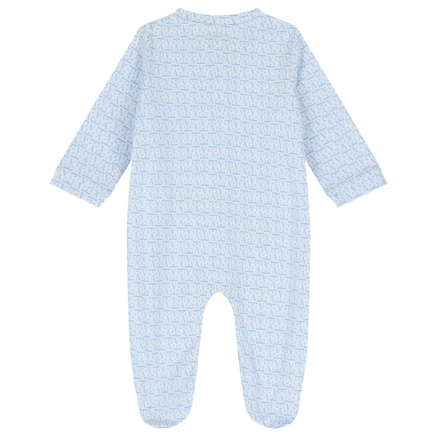 Baby Boys Blue Logo Babygrow Gift Set, 1, hi-res