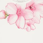 Girls Ivory Floral T-Shirt, 1, hi-res