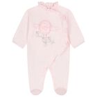 Baby Girls Pink Ruffled Babygrow, 1, hi-res