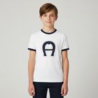 Boys White Logo T-Shirt, 1, hi-res