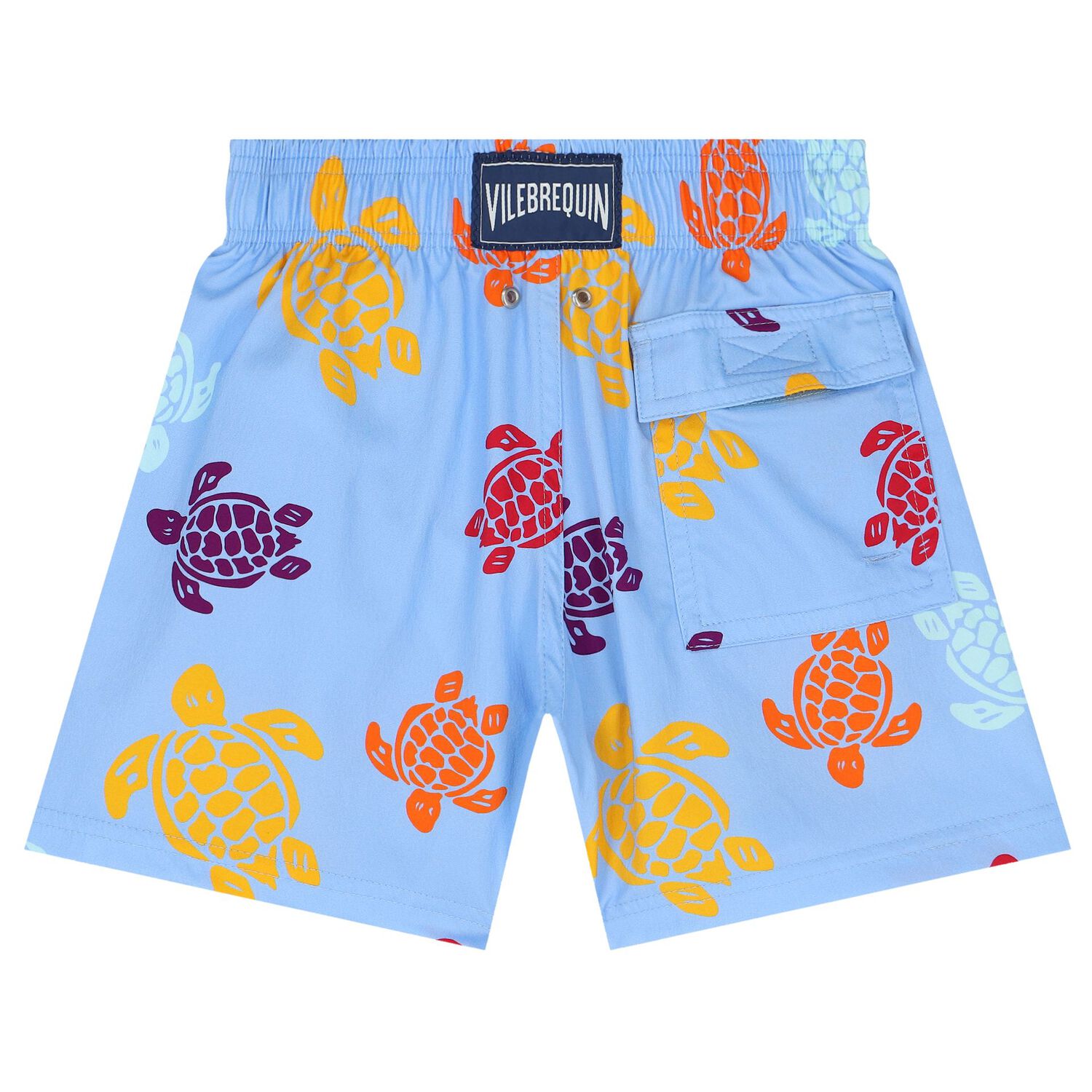 Boys Blue Turtle Swim Shorts, 1, hi-res image number null