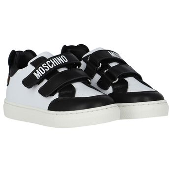 Black & White Teddy Bear Trainers