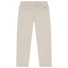 Boys Beige Chino Trousers, 1, hi-res