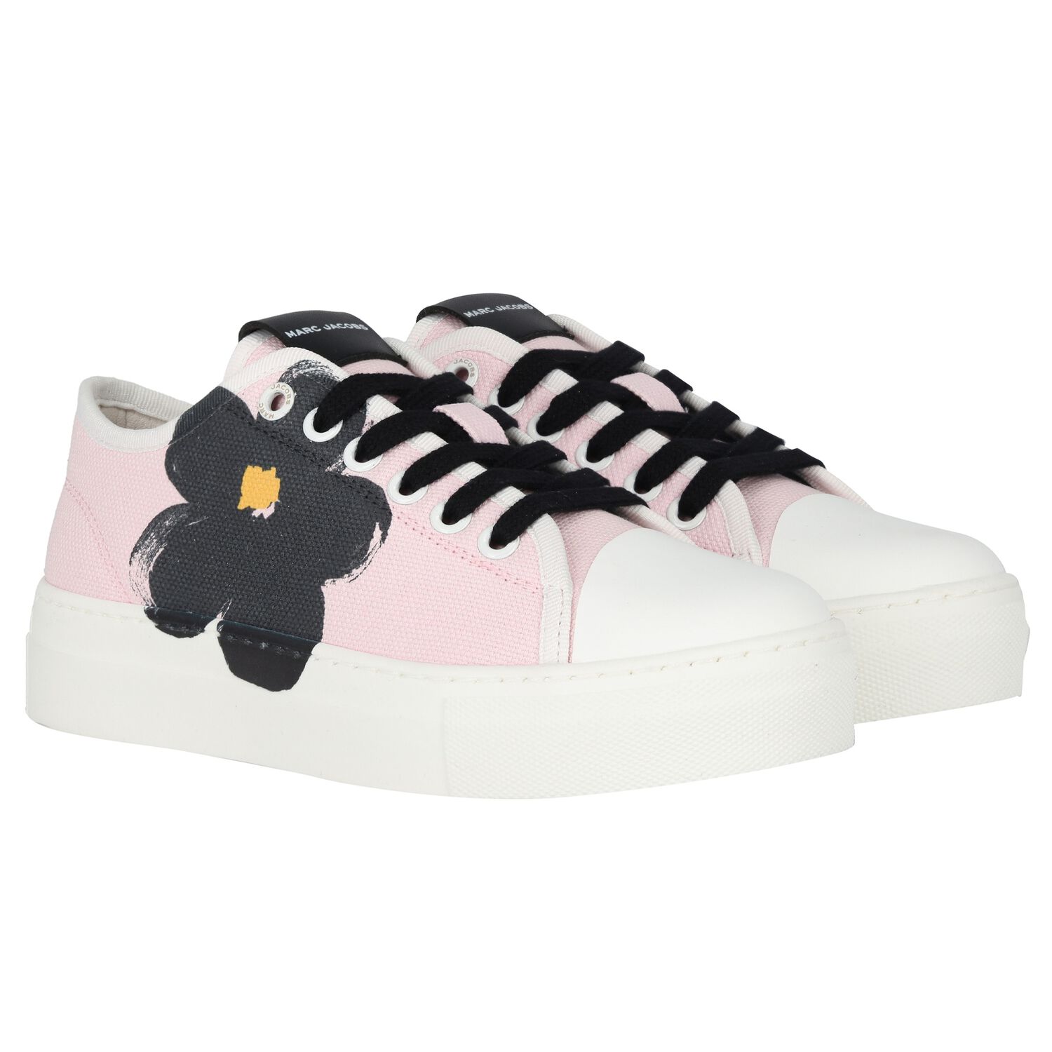 Girls Pink Daisy Trainers, 1, hi-res image number null