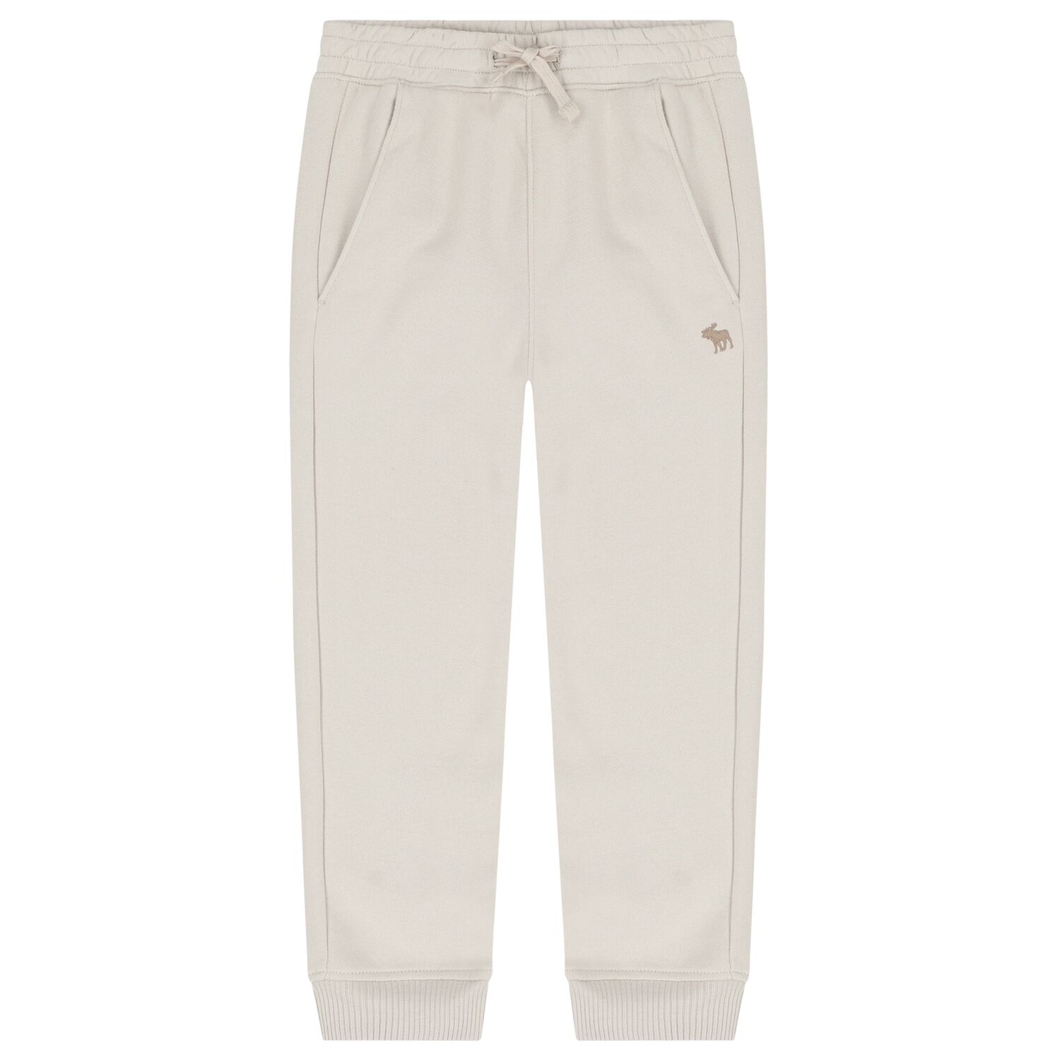 Boys Beige Logo Joggers, 1, hi-res
