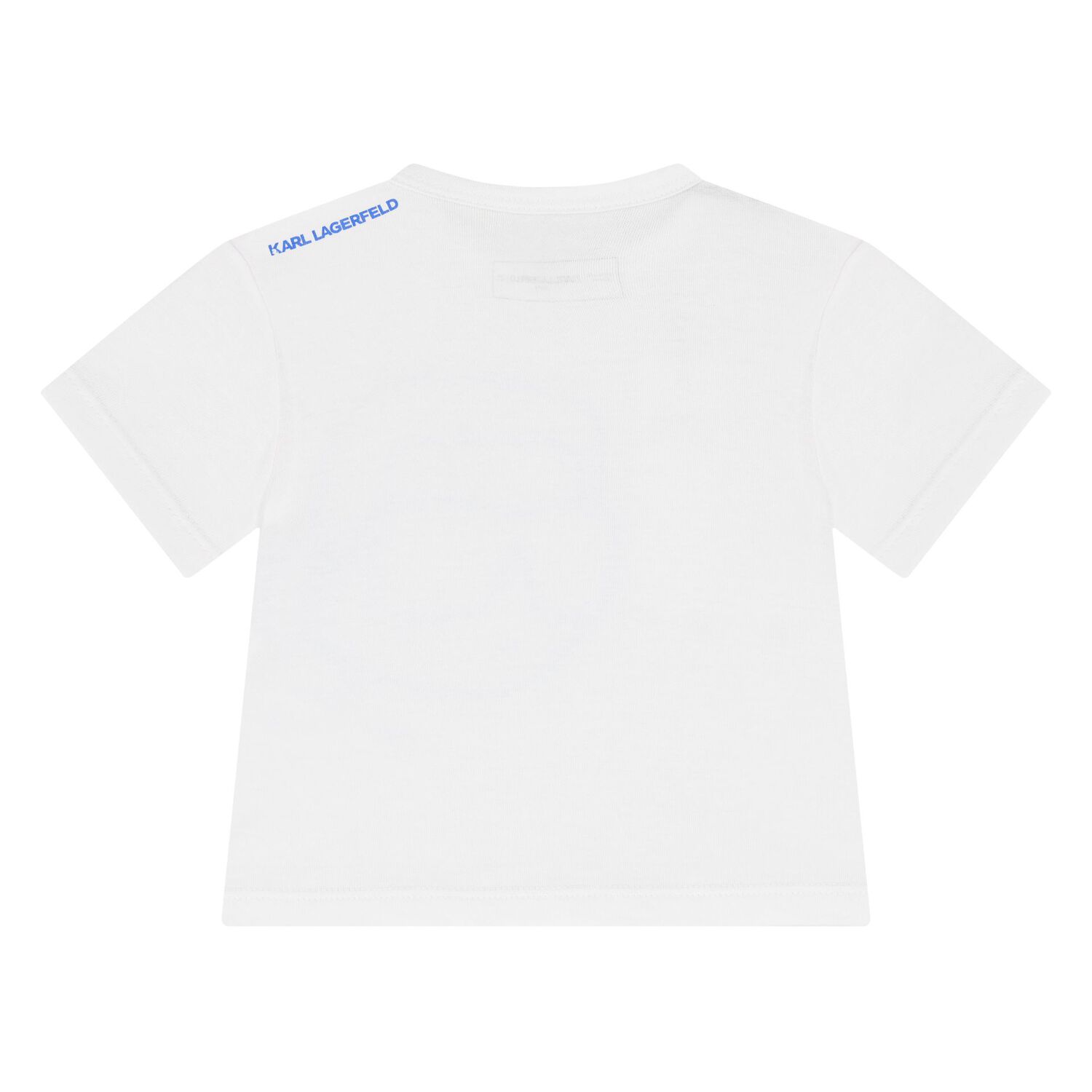 Boys White & Blue Ikonik Karl Shorts Set, 1, hi-res