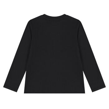 Boys Black Logo T-Shirt