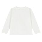 Younger Boys Ivory Tiger Long Sleeve Top, 1, hi-res