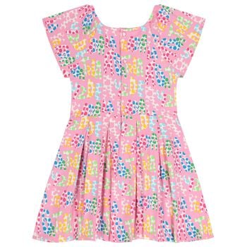 Girls Pink Logo Dress