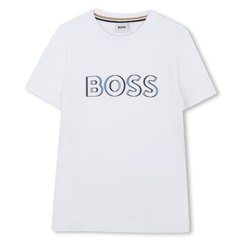 Boys White Logo T-Shirt