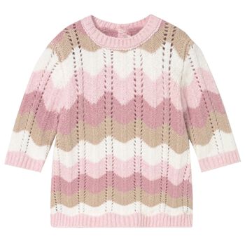 Baby Girls Pink Knitted Dress