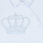 Baby Boys Blue Crown Babygrow, 1, hi-res