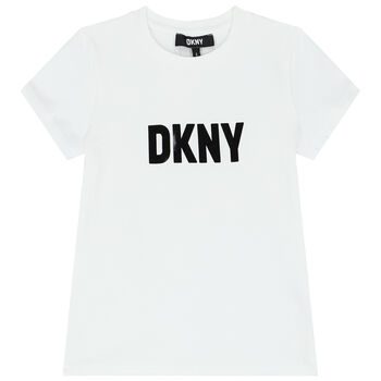 Girls White Logo T-Shirt