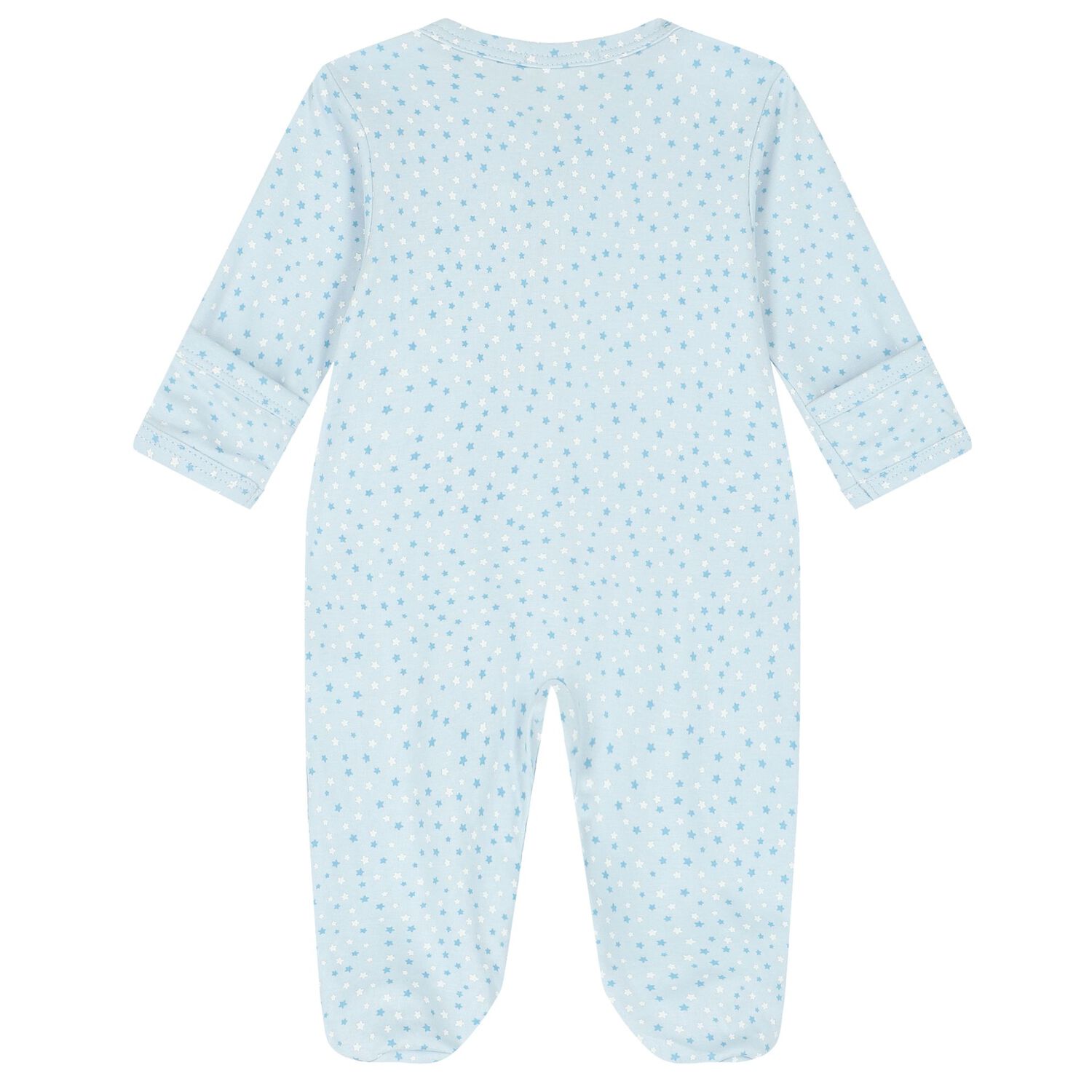 Baby Boys White & Blue Stars Babygrow, 2, hi-res image number null