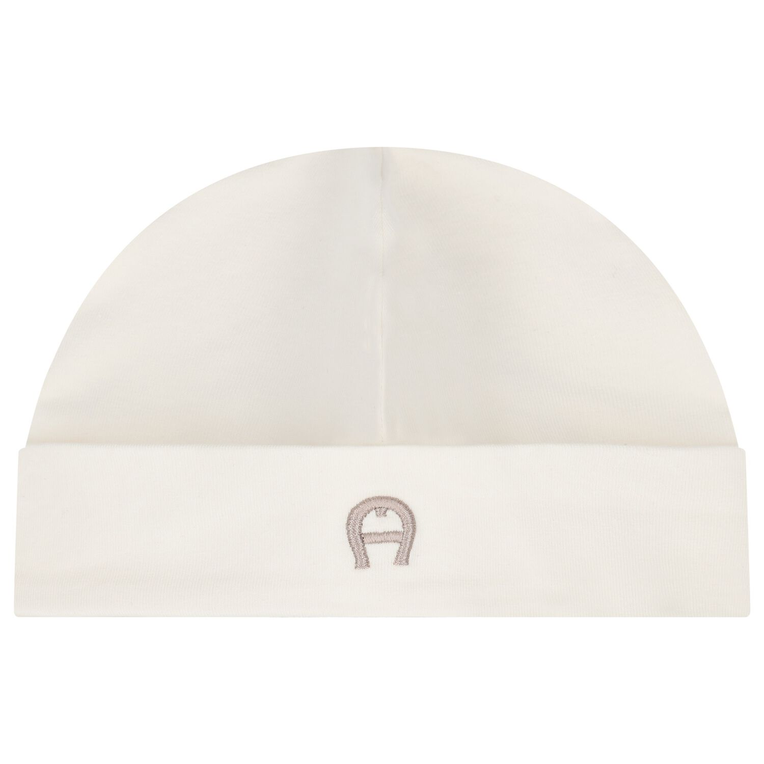 قبعة أطفال مطرزة بشعار باللون العاجي, 1, hi-res
