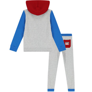 Boys Grey Logo Tracksuit