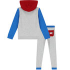 Boys Grey Logo Tracksuit, 1, hi-res