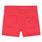 Girls Pink Denim Shorts, 1, hi-res