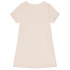 Girls Beige Medusa Logo Dress, 1, hi-res