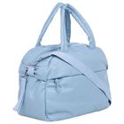 Blue Logo Baby Faux Leather Changing Bag , 3, hi-res