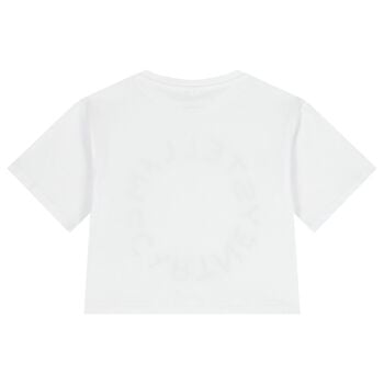Girls White Logo T-Shirt