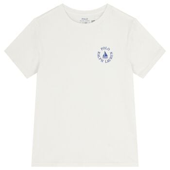 Boys White Logo T-Shirt