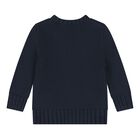 Baby Boys Navy Blue Flag Knitted Jumper, 1, hi-res