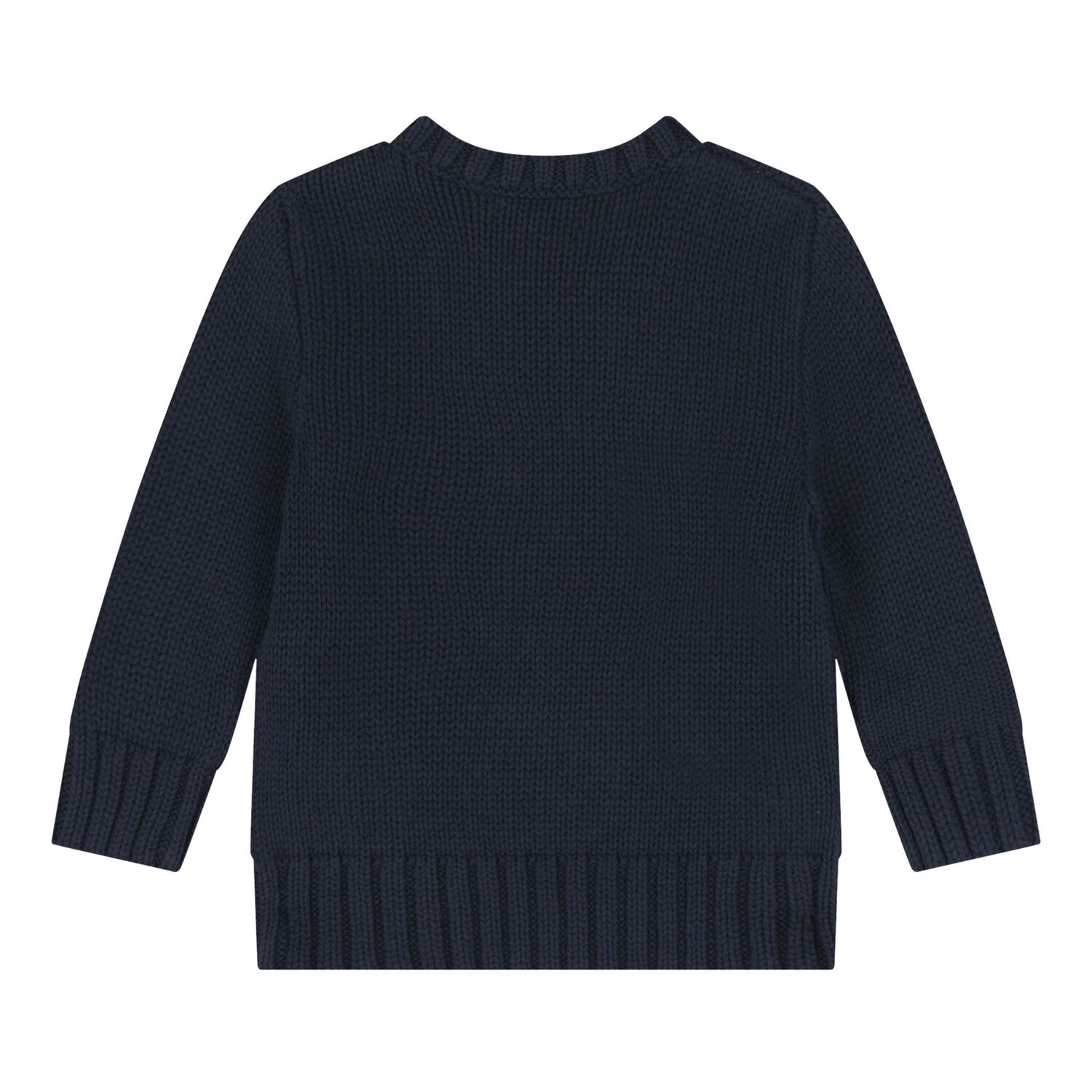 Baby Boys Navy Blue Flag Knitted Jumper, 1, hi-res