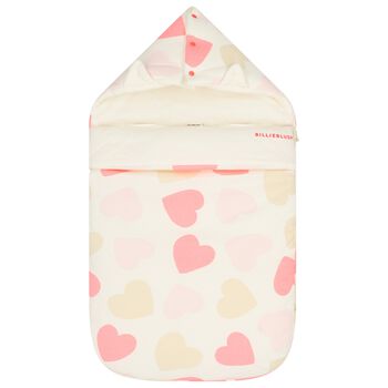 Baby Girls Ivory & Beige Hearts Nest