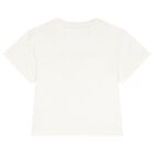 Girls Ivory Logo T-Shirt, 1, hi-res