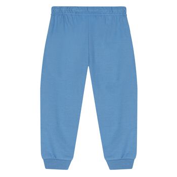 Younger Boys Blue & White Puppy Tracksuit Set