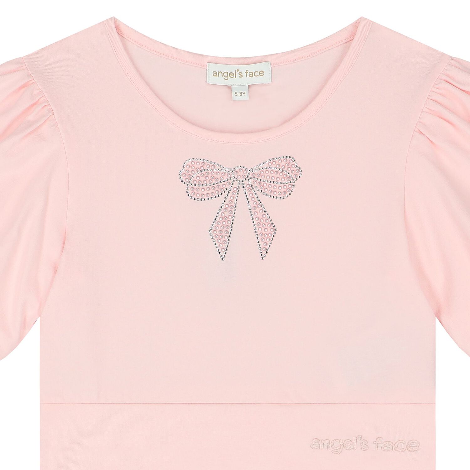 Girls Pink Embellished T-Shirt, 1, hi-res image number null