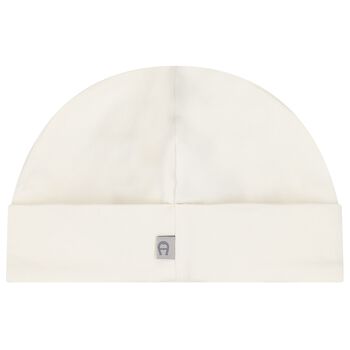 Ivory & Gold Logo Baby Hat