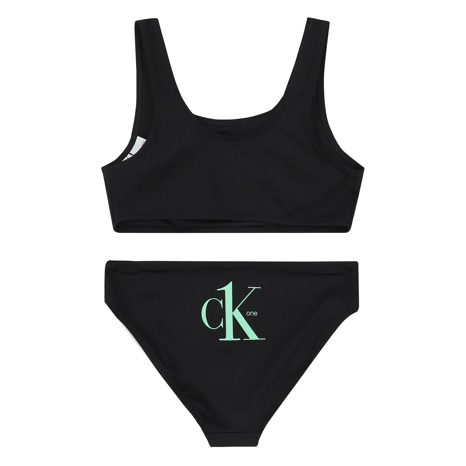 Girls Black Logo Bikini, 1, hi-res image number null