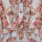 Girls Blue Floral Ruffled Playsuit, 1, hi-res