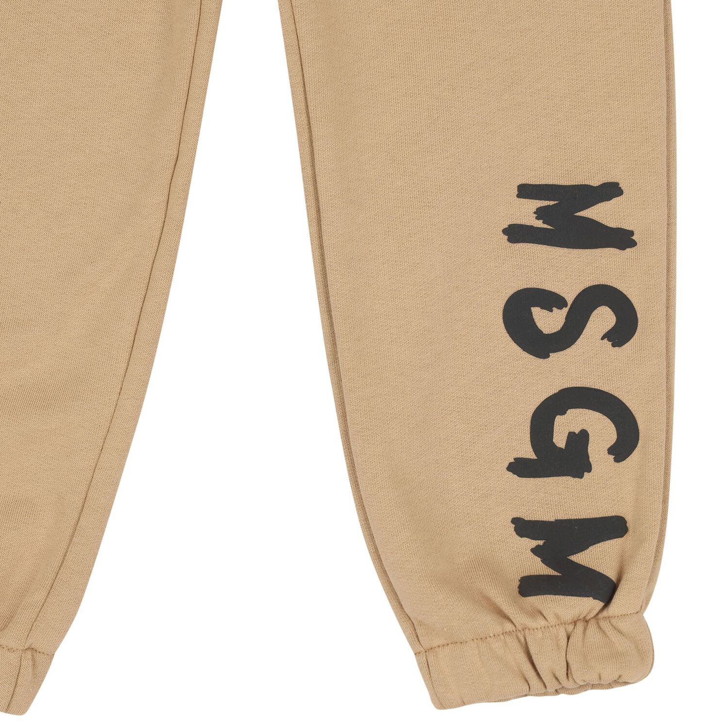Beige Logo Joggers, 2, hi-res