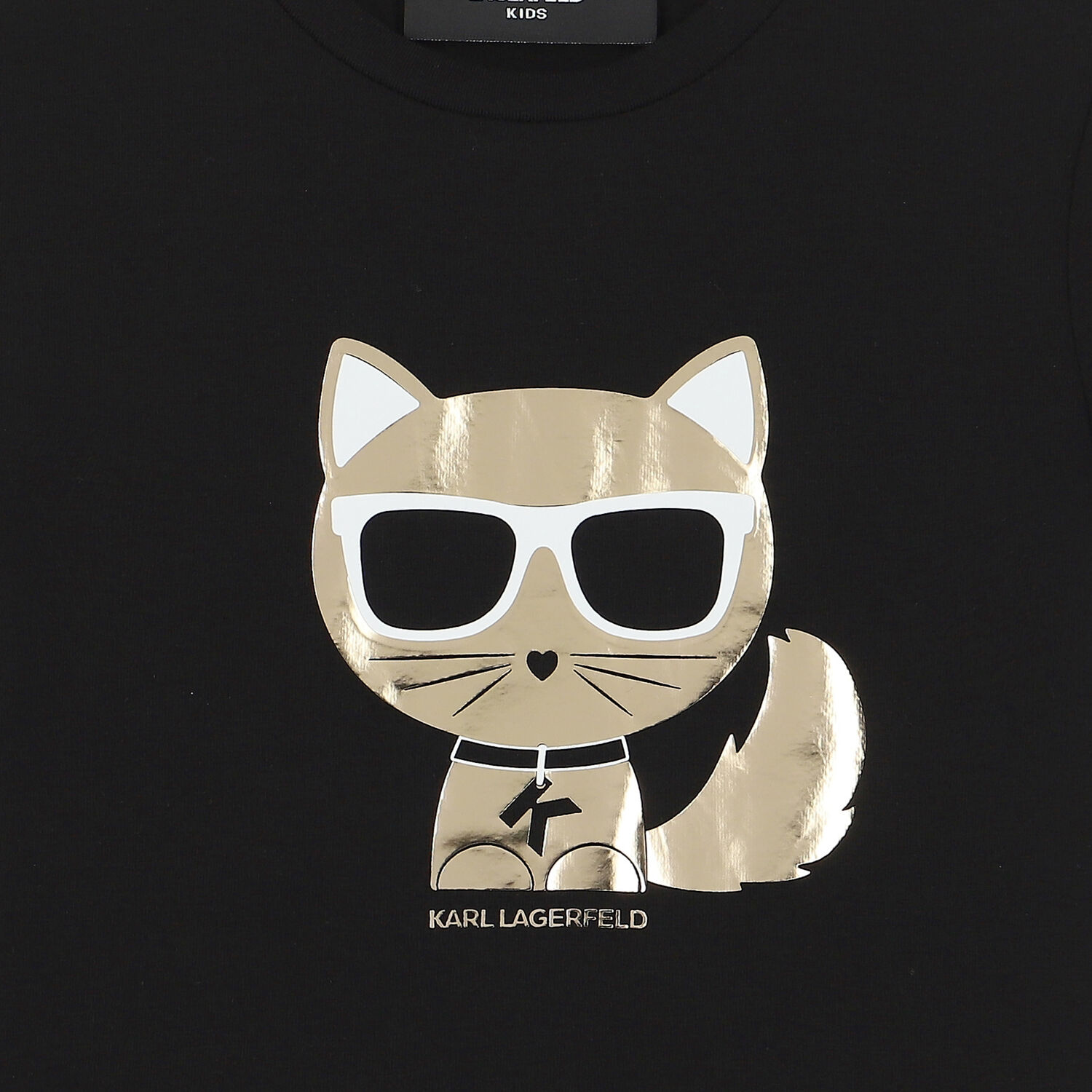 Girls Black Choupette Logo T-Shirt, 1, hi-res