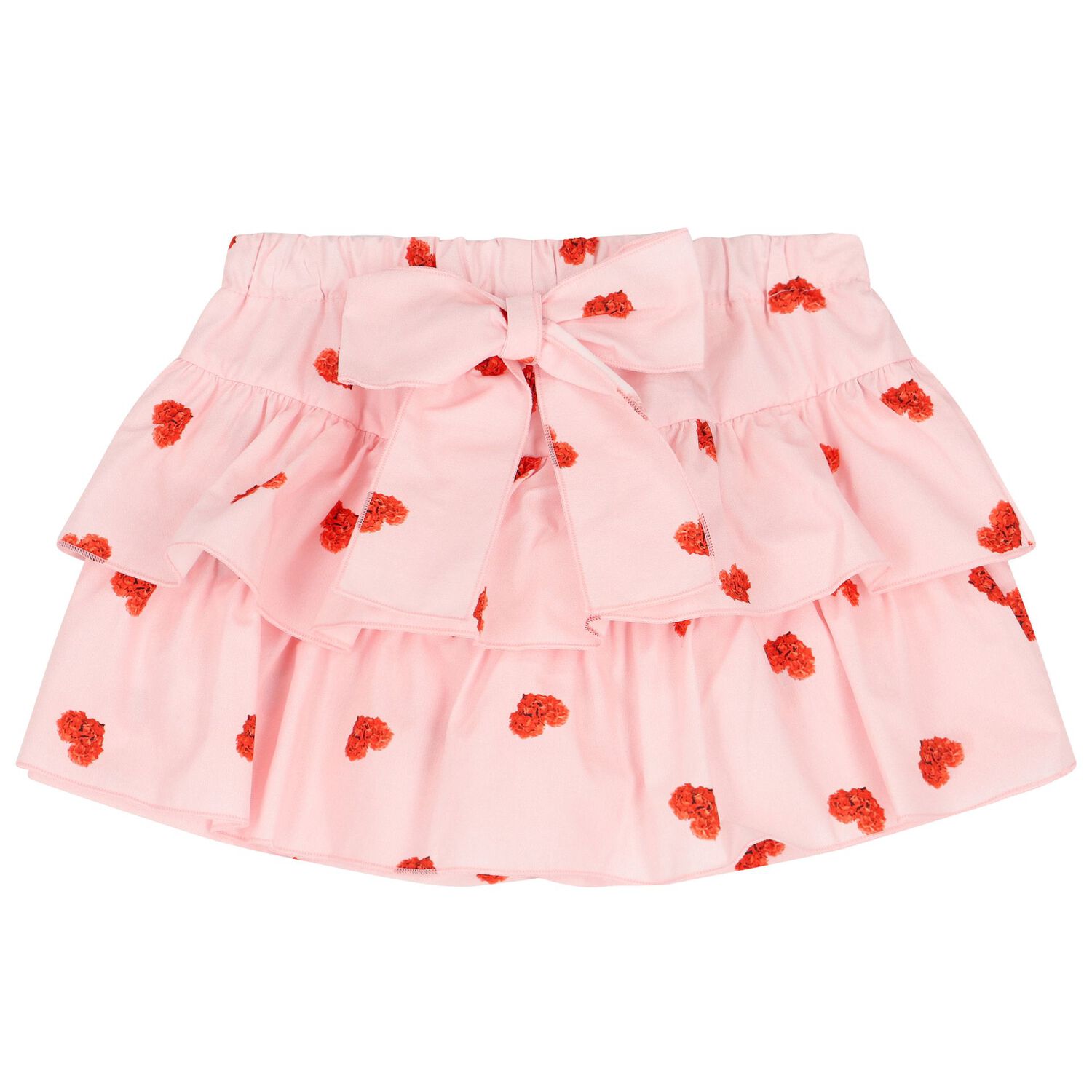 Girls Pink Heart Skirt Set, 1, hi-res