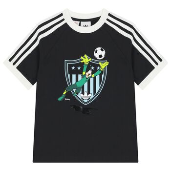 Boys Black Disney Logo T-Shirt