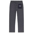 Boys Navy Blue Logo Joggers, 1, hi-res