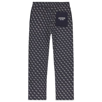 Boys Navy Blue Logo Joggers