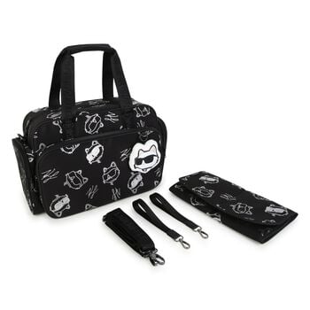 Black & White Choupette Logo Baby Changing Bag ( 37cm )